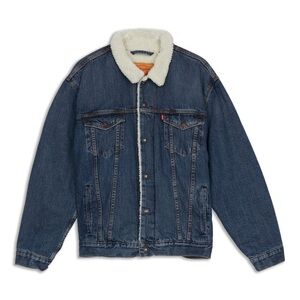 Levi’s Sherpa Trucker Jacket Blue Size XXL